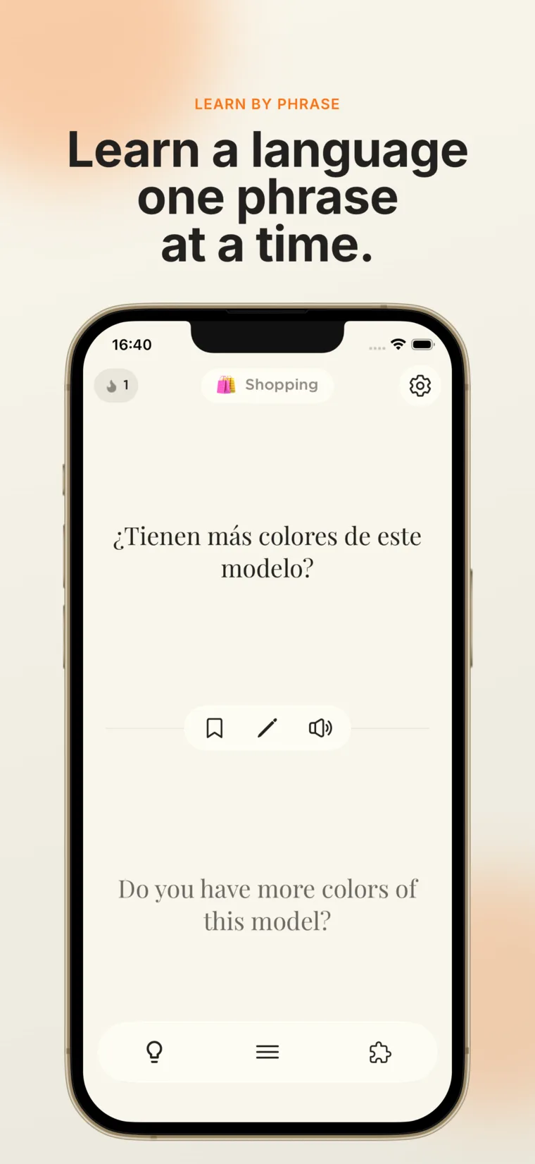 Phraase app screenshot 1